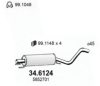 OPEL 5852701 Middle Silencer